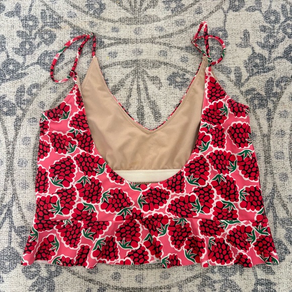 Kortni Jeane Raspberry Ruffle Top - Picture 2 of 3